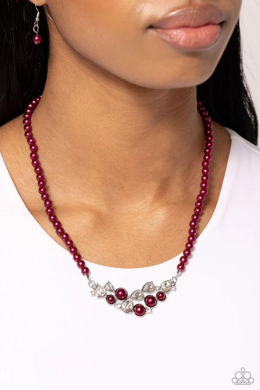 Pampered Pearls - Red - by Paparazzi
