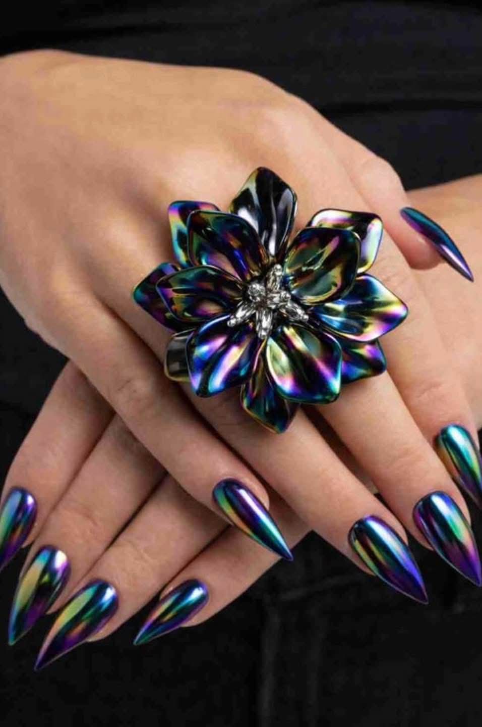 Platonic Petals - Multi - by Paparazzi - Black Diamond Piece!