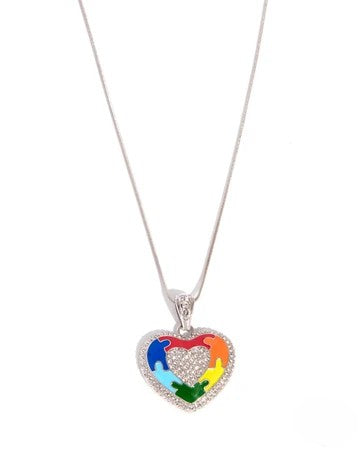 Puzzling Parallel - Multi - AUTISIM AWARENESS! - by Paparazzi - Darius and Julian's Necklace