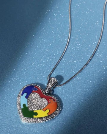 Puzzling Parallel - Multi - AUTISIM AWARENESS! - by Paparazzi - Darius and Julian's Necklace