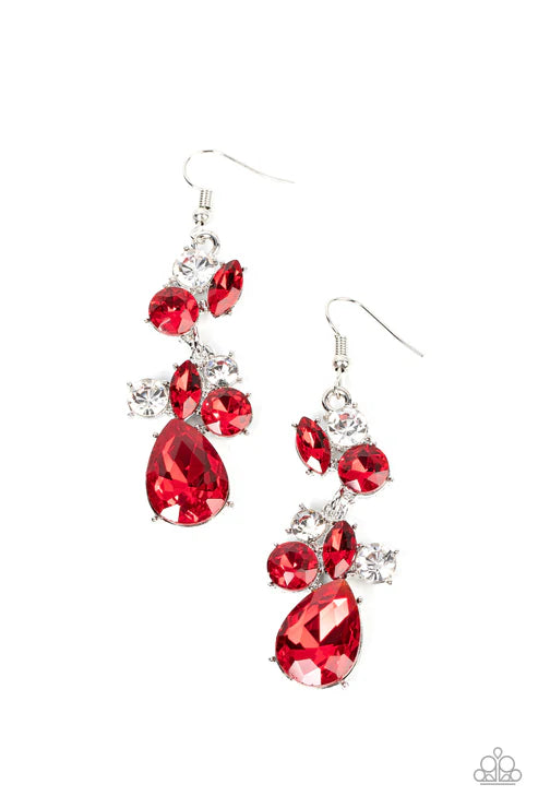Rhinestone Reveler - Red - by Paparazzi