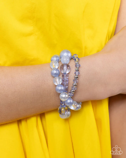 Shattered Stack - Blue - by Paparazzi