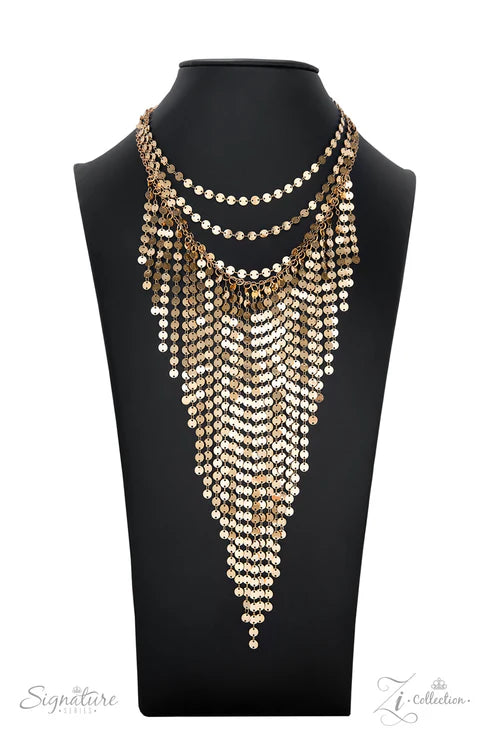 Zi Necklace - The Suz - by Paparazzi