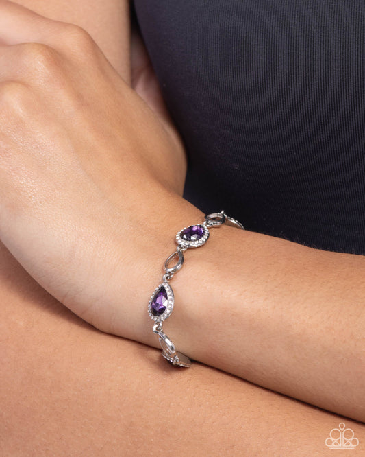 Timelessly Teary - Purple - by Paparazzi