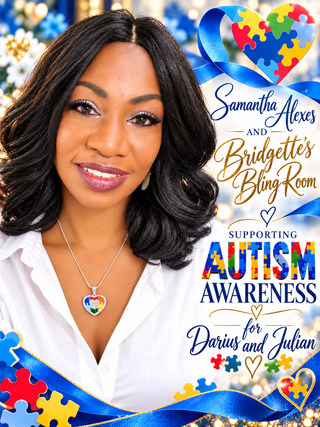 Puzzling Parallel - Multi - AUTISIM AWARENESS! - by Paparazzi - Darius and Julian's Necklace